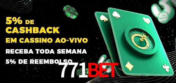 Promoções do cassino ao Vivo 771bet